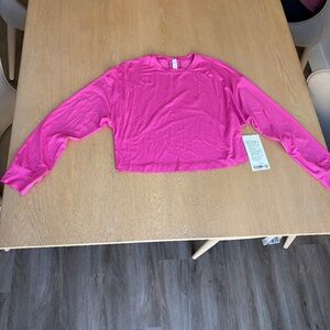 NWT Lululemon Abrasion Resistant Training Long Sleeve Hot Pink Size 6